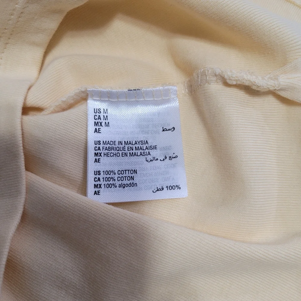 Karen Scott Women's Size Medium Short Sleeve Boat Neck Top Yellow - Picture 7 of 7